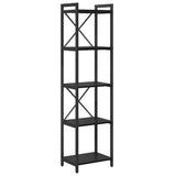 Bookshelf Black Oak 40 x 30 x 155 cm Engineered Wood 868353