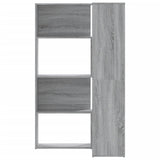 Corner Bookcase 4-Tier Grey Sonoma 85x85x140 cm Engineered Wood 3307815