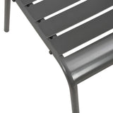 Steel Dining Set Dark grey E-coated and powder-coated steel 44263