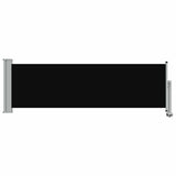 Patio Retractable Side Awning 80x300 cm Black 48358