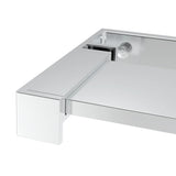 Shower Shelf for Walk-in Shower Wall Chrome 115 cm Aluminium 153623