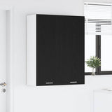 Hanging Cabinet Black Oak 80 x 31 x 100 cm Engineered Wood 884363