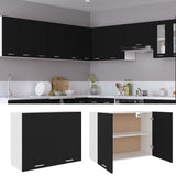 Hanging Cabinet Lyon Black 80x31x60 cm Engineered Wood 801277