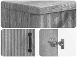 3 Piece Bathroom Cabinet Set HOORN Grey Sonoma Engineered Wood 3417474