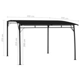 Garden Sunshade Awning 3x3x2.55 m Anthracite 47978