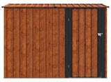 Garden Sheds Brown 203.5 x 73 x 200 cm Metal 42011302