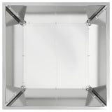 Garden Planter 5 pcs Silver 50 x 50 x 15 cm Galvanised Steel 873835