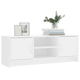 TV Cabinet White 102x30x37.5 cm Engineered Wood 823253