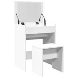 Dressing Table and Stool White 60x40x113.5 cm 848213