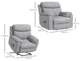 Power Lift Recliner Chair, Electric Lift Chair for Elderly, Overstuffed Linen Fabric Riser and T3398P341269