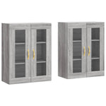 Wall Mounted Cabinets 2 pcs Grey Sonoma Engineered Wood 3197927