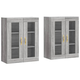 Wall Mounted Cabinets 2 pcs Grey Sonoma Engineered Wood 3197927