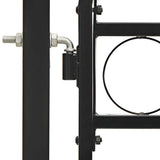 Fence Gate "ASSEN" Double Door with Arched Top Steel 400x200 cm 143096