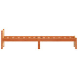 Bed Frame Wax Brown 195.5 x 80.5 x 51 cm Solid Pine Wood 870124
