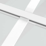 151681 Sliding Door Frosted ESG Glass and Aluminium 76x205 cm White