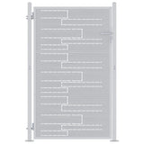 Garden Gate 85 x 120 cm Stainless Steel Silver Lockable 3402578