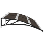 Door Canopy Black 200x75 cm PC 144825
