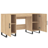Desk Sonoma Oak 140x50x75 cm Engineered Wood 829575