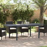 Outdoor Dinner Table Folding Anthracite 210 x 90 x 73 cm Steel 3381205