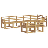 Outdoor Sofa Set 8 pcs White Solid Acacia Wood 3387798