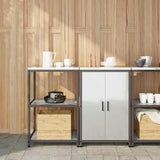 Kitchen Storage Set HATTEM 2 pcs Silver Galvanised Steel 3392692