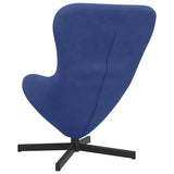 Egg Chair Police Blue 63 x 73 x 90 cm Velvet 42002766