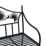 Garden Bench Black 104 x 54 x 93cm Steel 42008115