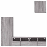4 Piece TV Wall Units Grey Sonoma Engineered Wood 3216505