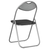 Folding Chair 8 pcs Black and Grey 48 x 43.5 x 81 cm 42029062