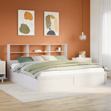 Bed Frame without Mattress White 180x200 cm Super King Solid Wood Pine 3323447