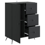 Sideboard with Drawer Black 66 x 34.5 x 90 cm Engineered Wood 895546