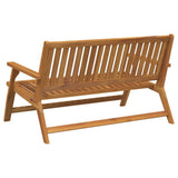 Relax Bench Brown Solid Acacia Wood 367818