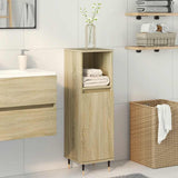Bathroom Cabinet Sonoma Oak 30x30x100 cm Engineered Wood 849670