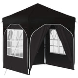 Pop-up Party Tent 192 x 192 x 245 cm Black 42019843