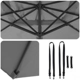 Roma Parasol Anthracite 286 x 284 x 265 cm 42003337