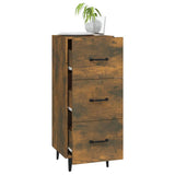 Sideboard Smoked Oak 34,5x34x90 cm Engineered Wood 817411