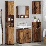 Bathroom Furniture Set 5 pcs Old Wood Engineered wood & Metal 3392991