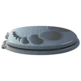 Soft-Close Toilet Seat Grey 44 x 38 cm MDF board 42027177