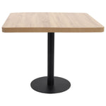 Bistro Table Light Brown 80X80 cm MDF 286433