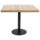 Bistro Table Light Brown 80X80 cm MDF 286433