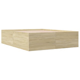 Bed Frame without Mattress Sonoma Oak 150x200 cm 3280918