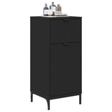 Bathroom Cabinet with Drawer with Door Black 39.5 x 36 x 88 cm 883395
