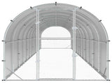 Chicken Coop Silver 1200 x 200 x 200 cm Galvanised Steel 3434690