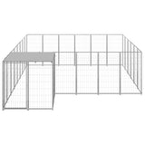 Dog Kennel Silver 12.1 m Steel 3082220