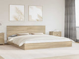 Storage Bed with Drawer Sonoma Oak 180 x 200 cm Engineered Wood 3411182