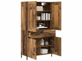 Highboard 2 pcs Old Wood Engineered Wood 3415669