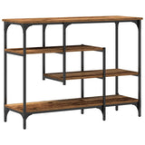 Console Table with Shelf with Storage Old wood 100 x 35 x 75 cm 863559