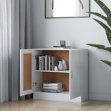 Book Cabinet White 82.5x30.5x80 cm Engineered Wood 802705