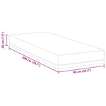Mattress White and Blue 90 x 200 cm Gel Memory Foam 4106338