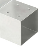 Post Connectors 4 pcs L Shape Galvanised Metal 91x91 mm 145470